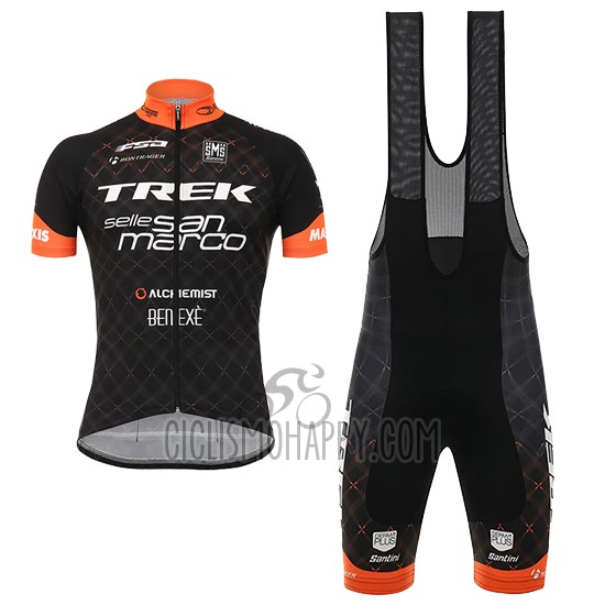 Trek Cycling Jersey Bib Short 2017 Short Sleeve Black